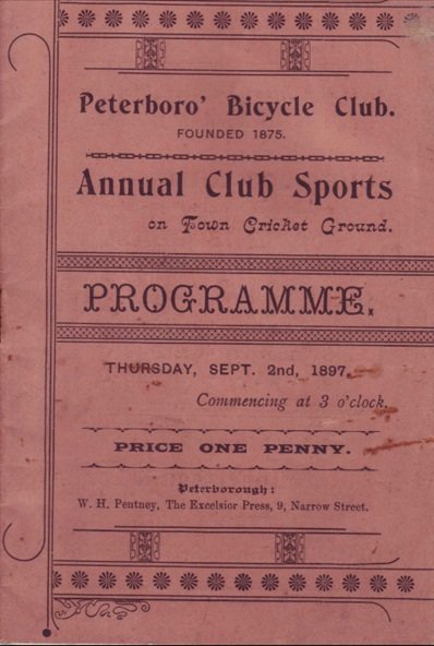 Peterborough - Cricket Ground : Image credit Veteran Cycle Club Library
